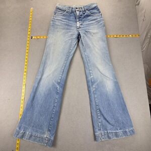 Vintage Wrangler Jeans Mens Blue Light Wash Bootcut Fits 25x31‎